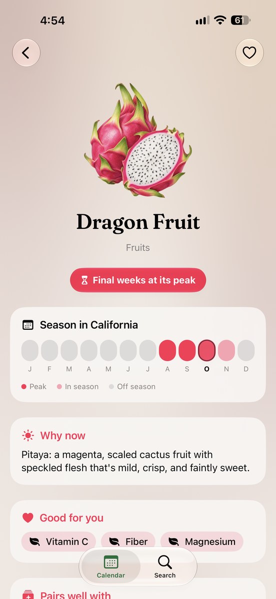 Peach & Pea: Dragon fruit season and ingredient details